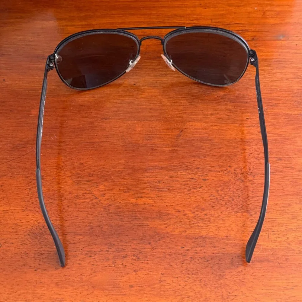 Ray-Ban RB3540 Aviator Sunglasses Matte Black 58mm w Case & Cloth Frames Only - Picture 3 of 13